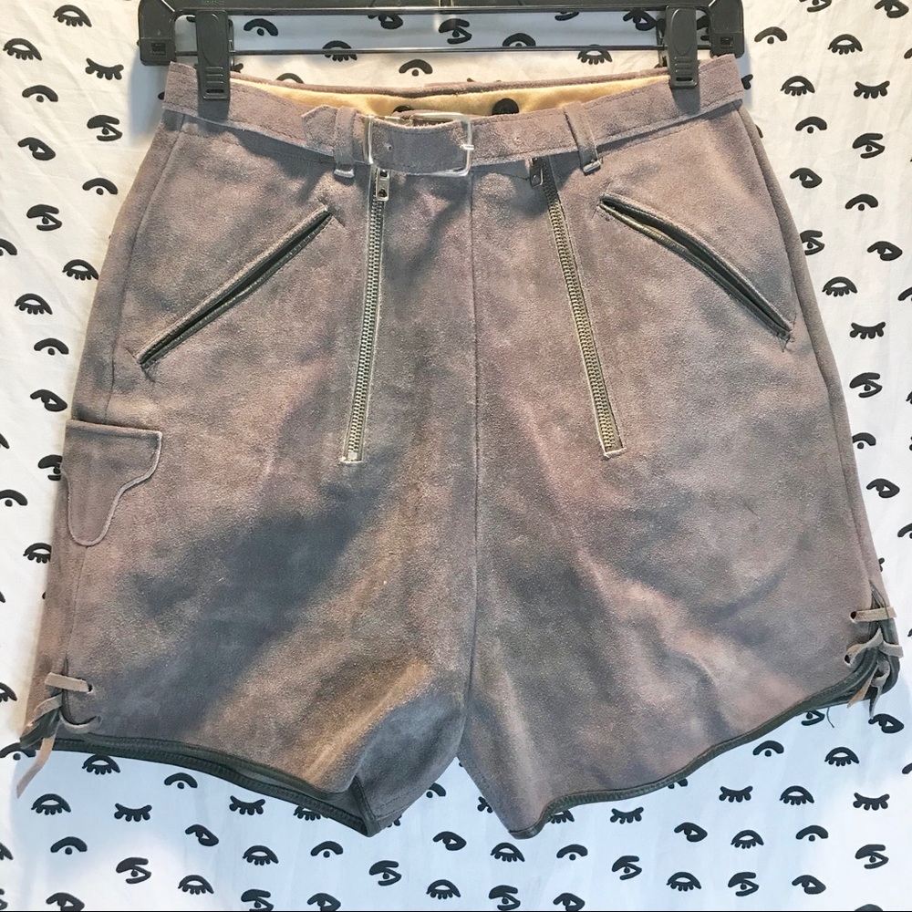 Vintage Authentic Suede Lederhosen